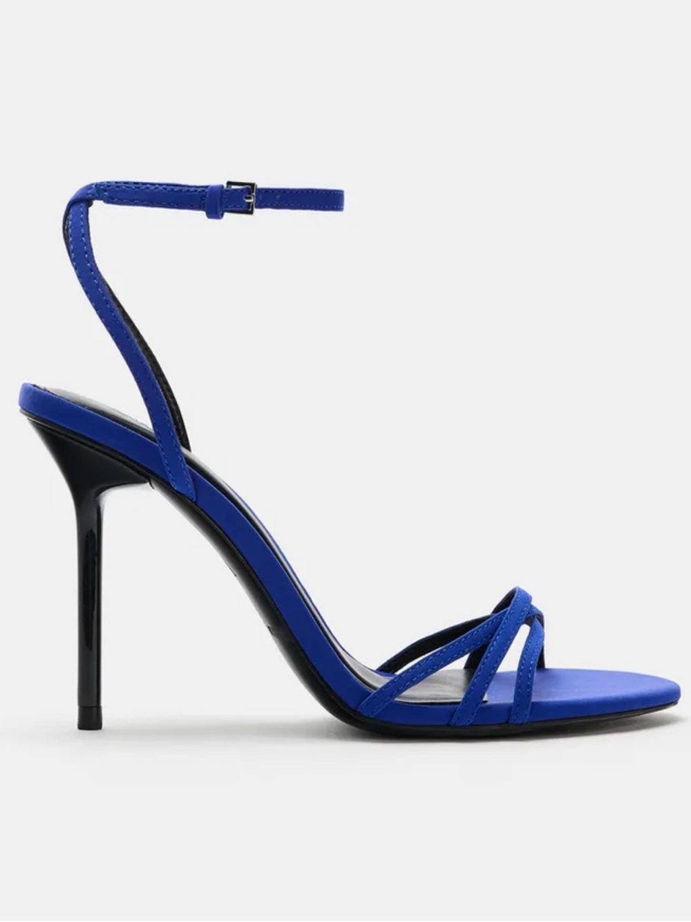 Zara Electric Blue Strappy Stiletto Sandal